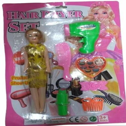 Doll Set Beauty Girl - Plastic, Customized Size, Multicolor | Attractive Design for Home Play, Perfect for Children Aged 4-6 Years
