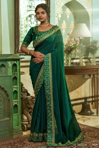 green saree