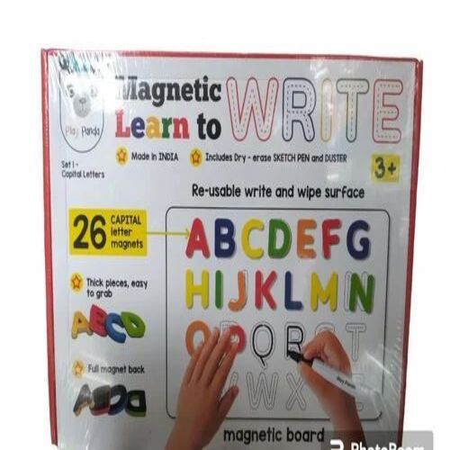 Magnetic ABCD - Plastic Material, Multi-Color Design | Engaging Pre-Reading Skills for Children Aged 4-6 Years, School Play Toy