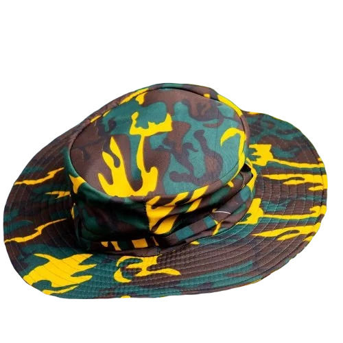 Mens Round Hat - Cotton, Free Size | Camouflage Printed Design, Classy Style, Smooth Quality