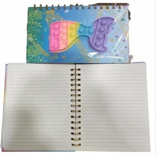 Pop-it Note Book - Soft Paper Cover, Spiral Bound, 1-50 Pages, Single Line Ruling, Red Color | Bright Pages, Eco Friendly, Versatile Use