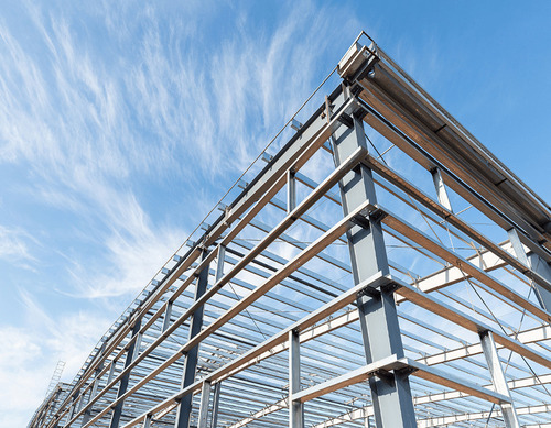 Prefab Pre Engineered Steel Building - Steel Material, Silver Color | High Strength, Hot Rolled Technique, Heat Resistant, Suitable for Houses and Warehouses