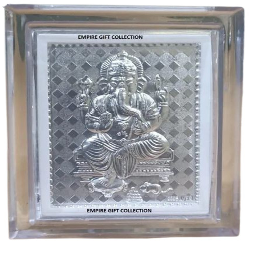 Silver Glass God Frame - Glass Material, 4x6 Inch Size, Brown Color | Handmade Craftsmanship, Premium Quality Design