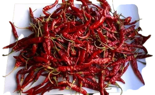 Teja Dry Red Chilli - Fresh 334 Guntur Variety, Natural Dried with Stem, 100% Pure and Healthy