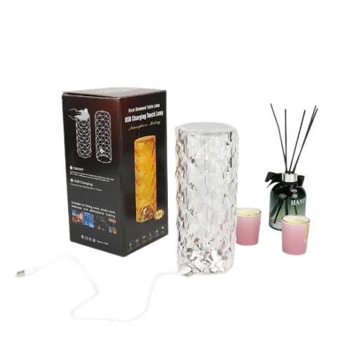 3 Color Touch Diamond Crystal Lamp