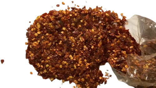Crushed Red Chilli - Natural Dried Flakes, Fresh Quality, 100% Pure, Spicy Red Flavor, Good for Health