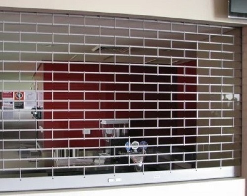 Grill Rolling Shutter - Rust-resistant, Plain Design | Vertical Opening, Exterior Insulation, Available In Various Colors