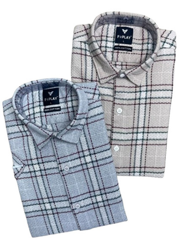 Half Sleeve Check Shirt 