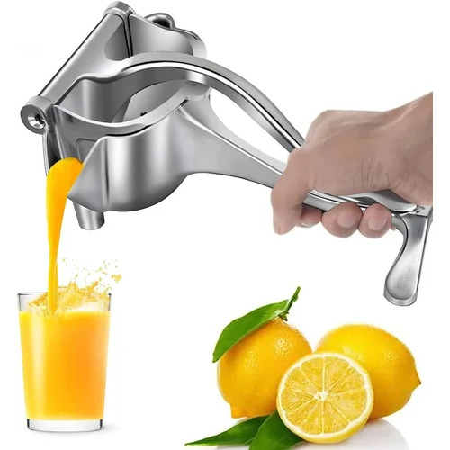 Hand Press Juicer - Stainless Steel , Compact and Portable Manual Citrus Extractor with Ergonomic Handle and Non-Slip Base