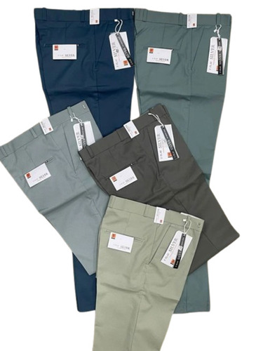 Mens Cotton Pants - 100% Cotton, Regular Fit, Light Weight and Breathable | Washable, Very Good Quality, Plain Pattern, Three Pockets for Men