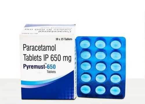 Paracetamol Tablets - 650mg, 100% Pure Grade A, Blister Pack of 10x15 Tablets | Clinically Proven Effectiveness, 100% Safe, Free from Harmful Chemicals, Designed for Adult Men Health Care