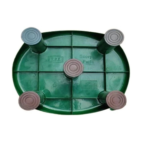 Durable Plastic Bathroom Stool - 12 Inch Green , Lightweight Water-Resistant Design with Non-Slip Surface and Easy-to-Clean Features