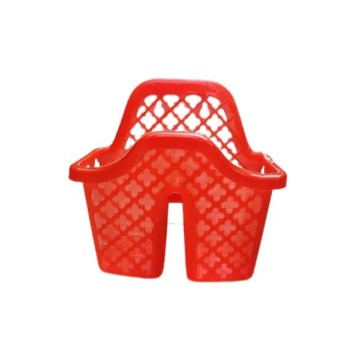 Plastic Toothpaste Stand - Durable Plastic, 9 Inch Size, Glossy Red Finish | Compact Design, Easy To Clean, Prevents Toothpaste Mess, Organizes Tubes