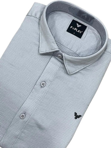 Printed Linen Shirts - Cotton, Customized Sizes L, M, S, XL, Ivory White | Light Weight, Breathable, Full Sleeves, Classic Collar