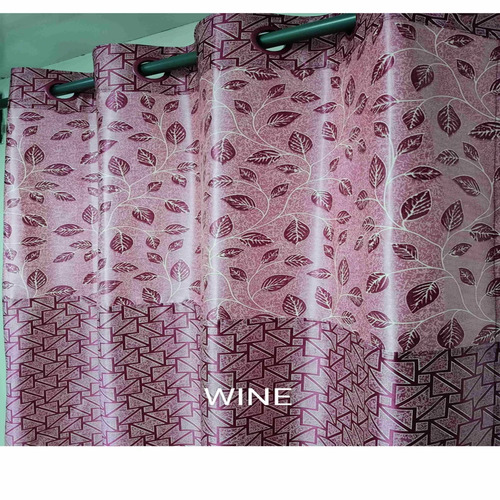 Readymade Cotton Curtain - 5 ft, Blue with Embroidered Design | Premium Quality for Hotel Use
