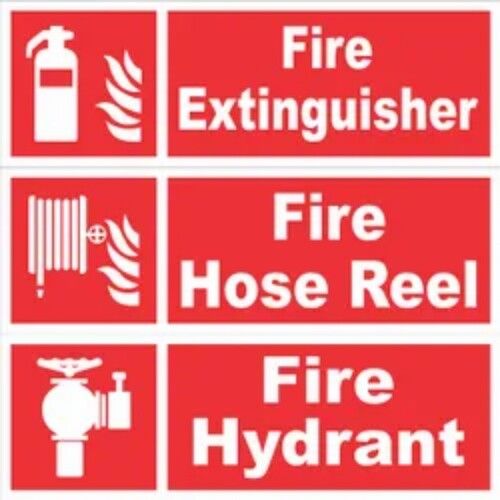 Rectangular Red Fire Equipment Signage - Application: ..........................................................................................