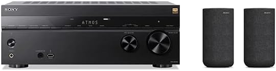 Sony STR-AN1000 7.2 CH 8K A/V Receiver: Dolby Atmos, DTS:X, Bluetooth, WiFi, Google Chromecast, Spotify Connect, HDMI 2.1 and SA-RS5 Wireless Rear Speakers, Built-in Battery for HT-A7000/A5000/A3000