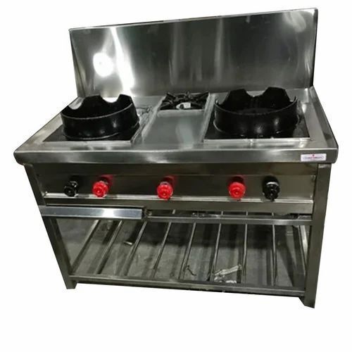 Stainless Steel Two Burner Range - Interior Coating: Yes