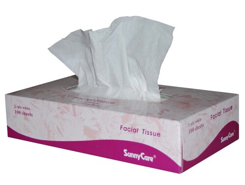 Tissue Paper - Good Condition, Premium Quality, Disposable Rectangle Made Of White Paper For Kitchen Use | Half Hard Texture, Plain Pattern