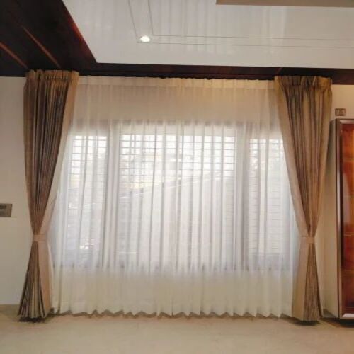 White Polyester Net Curtain Fabric