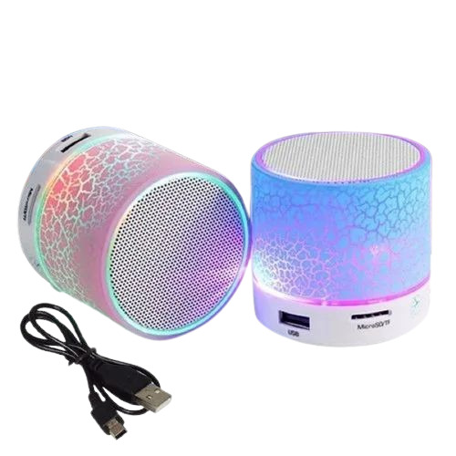 Bluetooth Music Speaker - Bluetooth, Medium Size, Blue Color, Rechargeable, Round Shape, Rohs Certified | Good Grade, Premium Quality, Optimum Sound
