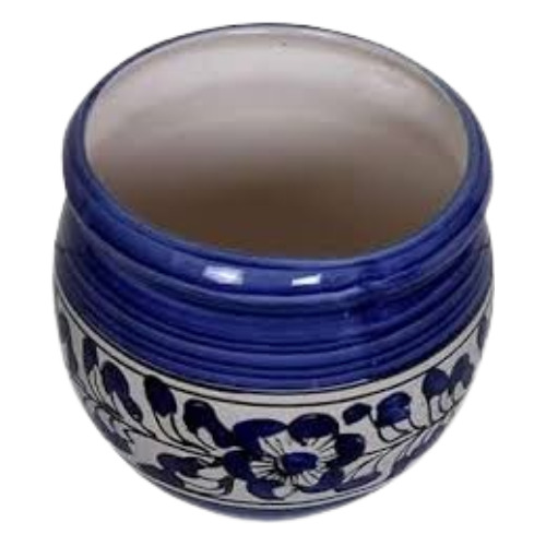 Ceramic Indoor Planters - Rust Proof, Long Life, Polished Finish | Printed Multicolor Design for Elegant Indoor Decoration