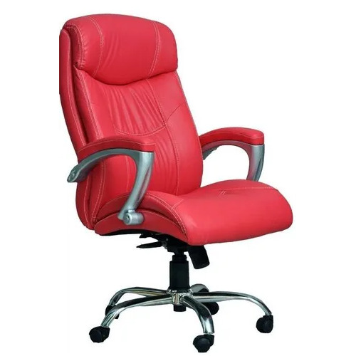 Executive Chair - High Back, Leather Material, 20-21 Inch Seating Height | Modern, Easy to Clean, Fixed Arms, 1 Year Warranty