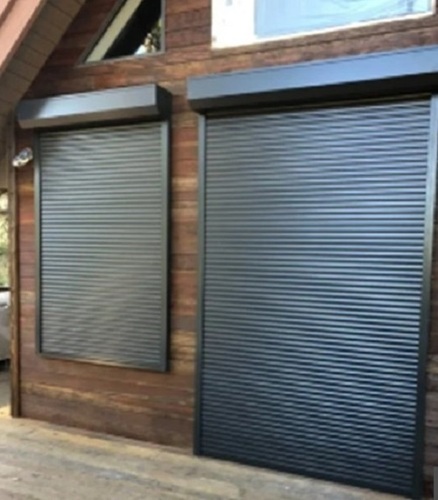GI Security Rolling Shutter - Plain Pattern, Vertical Opening, Various Colors , Exterior Insulation, Easy to Clean & Low Maintenance