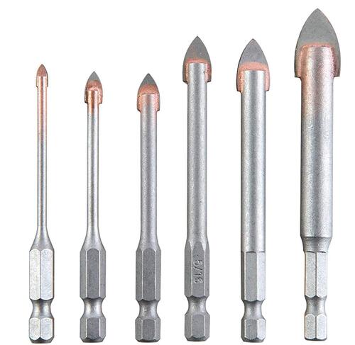 Glass Drill Bit - Stainless Steel, Polished Finish, Silver Color | Corrosion Resistant, Designed for Glass Cutting