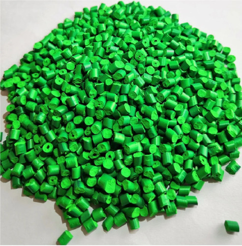 Green Color Masterbatch - Highly Purified PE Granules for Injection Molding, Eco-Friendly Recycled Material