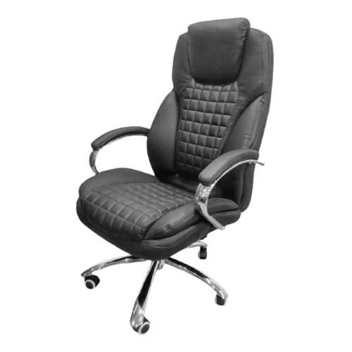 High Back Executive Chair - Leather Material, 18 Inch Seating Height, Brown and Black Colors | Easy to Use, Durable Design, No Assembly Required, Modern Appearance