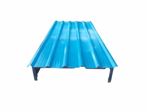 Liner Profile Sheet - Color Coated, 24 ft Length x 3.5 ft Width x 0.50 mm Thickness | Blue Rectangular Cold Rolled Industrial Sheet