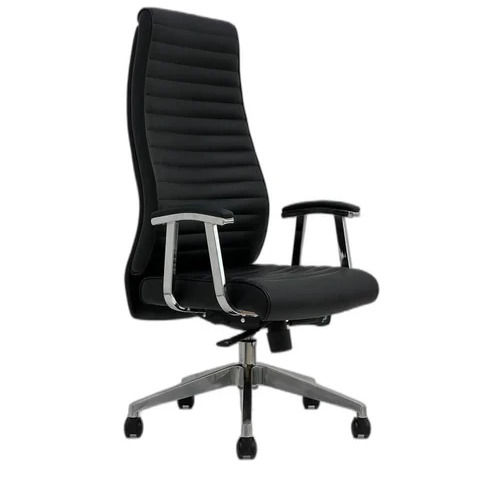 Boss Chair - Rexine High Back, Fixed Arms, Height Adjustable 18-19 Inches | Modern Polished Design, Easy to Use, Durable, No Assembly Required