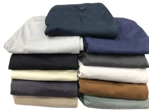 Plain Cotton Pants - Light Weight Slim Fit, 100% Washable and Breathable Material with Customized Waist Size and Three Pockets, Suitable for Men in All Seasons