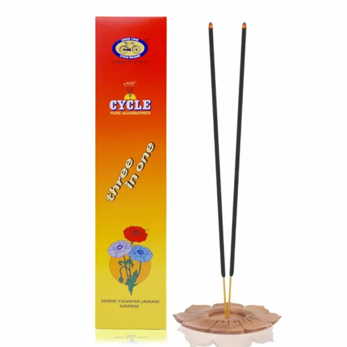 Religious Incense Sticks - 100% Natural Bamboo, 8 Inch Size | 100% Pure Floral Fragrance, Eco-Friendly Design, 30-35 Minutes Burning Time, Smooth Black Surface, Pest Control Feature, Indian Aromatic Use
