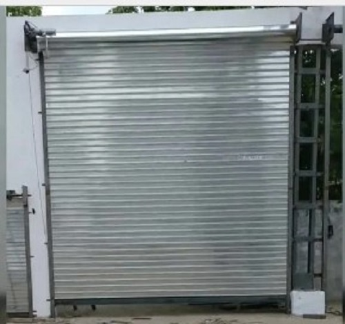SS Rolling Shutter - Stainless Steel Material, Glossy Finish, Plain Pattern | Rust Resistance, Insulated Exterior, Available in Various Colors