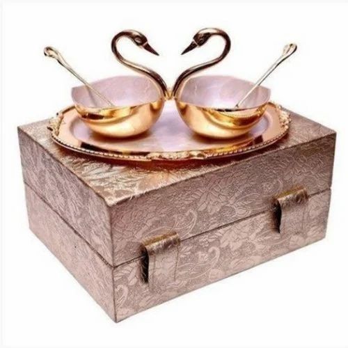 Swan Shape Brass Bowl Set