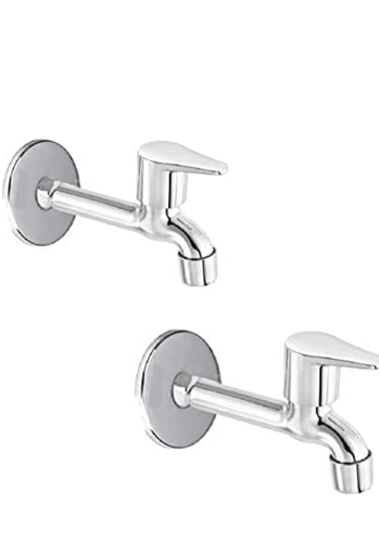Water Taps - Stainless Steel, 3 Inch Rectangular Shape, Silver Finish | Durable Pet Plastic Components