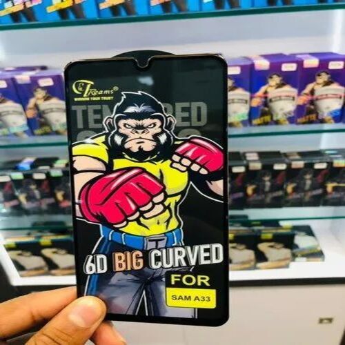 6D Tempered Glass - Premium Quality, High Quality Glass Material, Customized Size, Silver Color | Compatible with All Phones, Optimum Protection