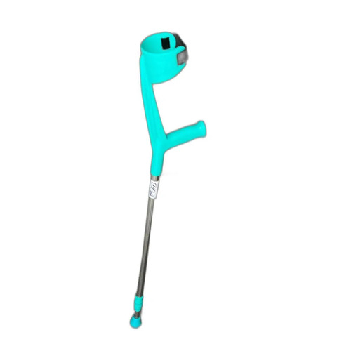 Adjustable Elbow Crutch - Plastic Handle, Adjustable Height, 900g Weight | Waterproof, New Condition, Non-Foldable Design