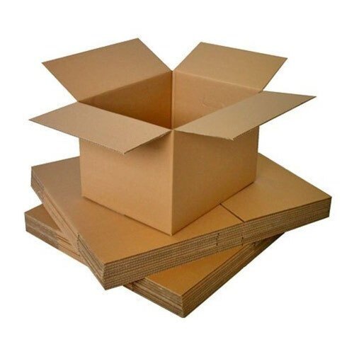 Brown Corrugated Box - Durable Eco-Friendly Art Paper | Plain Brown Finish, Customizable Color & Logo, Ideal for Apparel, Beverage, Candy, Electronic Items