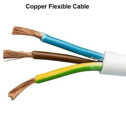 Copper Flexible Cables - Aluminum Conductor, PVC & Rubber Insulation , Heat Resistant, Stranded Design, Durable Red Jacket