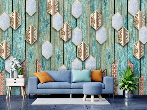 Decorative Wallpaper - Material: Pvc