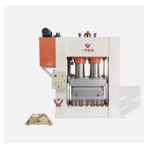 Hot Press Compressed Sawdust Wood Pallet Making Machine