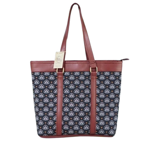 Jute Tote Bag - Cloth Material, 17x13 Inches, Mixed Print Design | Premium Quality, Attractive Multicolor Pattern
