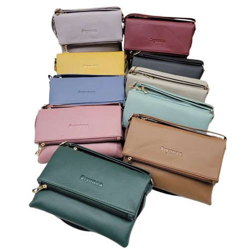 Ladies Sling Bag - Premium PU Leather, Custom Size, Mix Printed Design | Optimum Quality, Attractive and Casual Wear