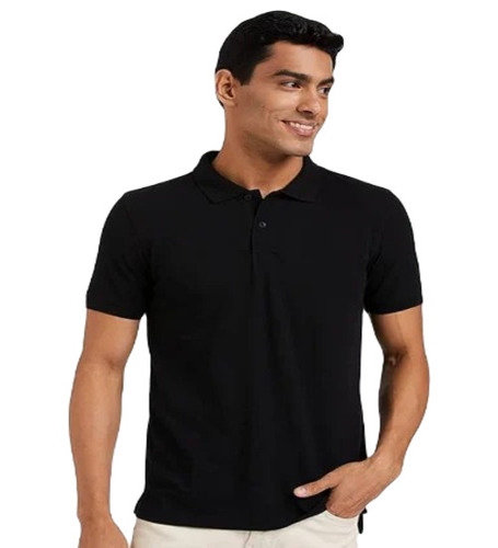 Men Cotton Regular Fit T-Shirt - Black Casual Wear with Attractive Pattern and Short Sleeves