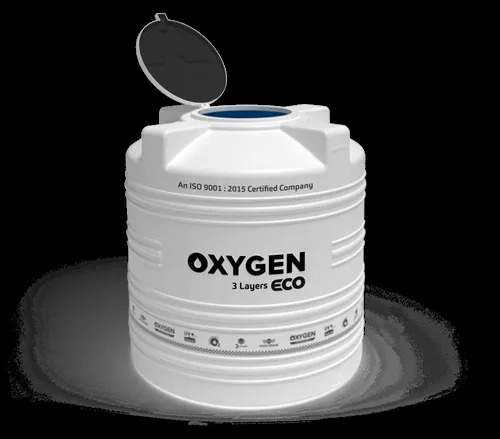 Plastic Water Storage Tanks - 5000-10000 L Capacity, Double Layer LLDPE, Round Shape, Food Grade Quality, New, Black Color