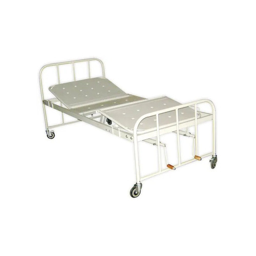 Semi Fowler ICU Hospital Bed - Mild Steel Frame, Foldable, 3-Fold Manual Design | White and Blue Color Options