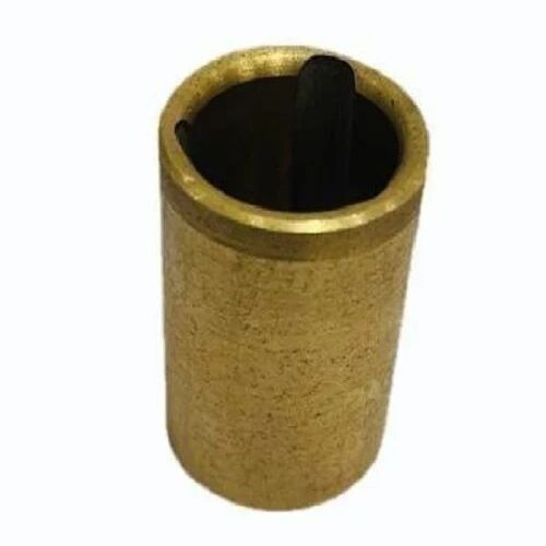 Brass Bush - Premium Quality, Less Than 20 mm Length, Polished Metallic Golden Finish | Female Connection, Cylindrical Head Shape